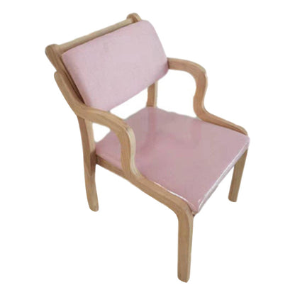 Contemporary Kitchen Wooden Dining Side Chair Open Back Dining Side Chair Pink 1 Piece Clearhalo ' kitchen&dining_furn' 'Dining Chairs' 'Dining Tables & Seating' 'dining_chair' 'furn' 'furn_dining_chair' 'Furniture' 'furniture_dining_chair' 'Kitchen & Dining Furniture' 'kitchen' 3564815