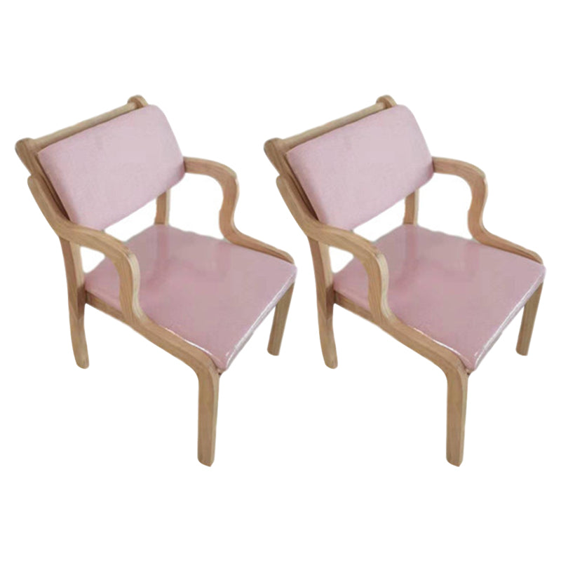 Contemporary Kitchen Wooden Dining Side Chair Open Back Dining Side Chair Pink 2 Piece Set Clearhalo ' kitchen&dining_furn' 'Dining Chairs' 'Dining Tables & Seating' 'dining_chair' 'furn' 'furn_dining_chair' 'Furniture' 'furniture_dining_chair' 'Kitchen & Dining Furniture' 'kitchen' 3564817