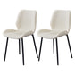 Scandinavian Coffee Shop Metal Side Chair Matte Finish Wingback Dining Chair White 2 Piece Set Clearhalo ' kitchen&dining_furn' 'Dining Chairs' 'Dining Tables & Seating' 'dining_chair' 'furn' 'furn_dining_chair' 'Furniture' 'furniture_dining_chair' 'Kitchen & Dining Furniture' 'kitchen' 3564840