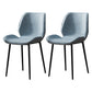 Scandinavian Coffee Shop Metal Side Chair Matte Finish Wingback Dining Chair Light Blue 2 Piece Set Clearhalo ' kitchen&dining_furn' 'Dining Chairs' 'Dining Tables & Seating' 'dining_chair' 'furn' 'furn_dining_chair' 'Furniture' 'furniture_dining_chair' 'Kitchen & Dining Furniture' 'kitchen' 3564855