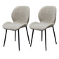 Scandinavian Coffee Shop Metal Side Chair Matte Finish Wingback Dining Chair Gray-White 2 Piece Set Clearhalo ' kitchen&dining_furn' 'Dining Chairs' 'Dining Tables & Seating' 'dining_chair' 'furn' 'furn_dining_chair' 'Furniture' 'furniture_dining_chair' 'Kitchen & Dining Furniture' 'kitchen' 3564861