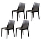 Scandinavian Style Solid Back Chair for Home Use Metal Dining Room Chairs Black 4 Piece Set Clearhalo ' kitchen&dining_furn' 'Dining Chairs' 'Dining Tables & Seating' 'dining_chair' 'furn' 'furn_dining_chair' 'Furniture' 'furniture_dining_chair' 'Kitchen & Dining Furniture' 'kitchen' 3564886