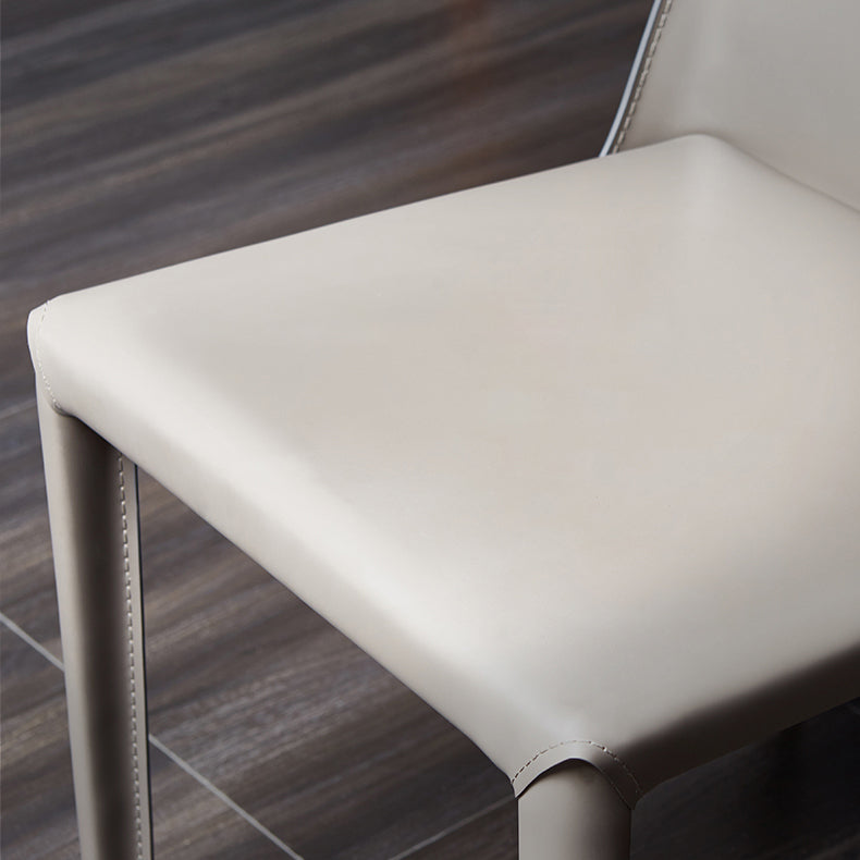 Scandinavian Style Solid Back Chair for Home Use Metal Dining Room Chairs Clearhalo ' kitchen&dining_furn' 'Dining Chairs' 'Dining Tables & Seating' 'dining_chair' 'furn' 'furn_dining_chair' 'Furniture' 'furniture_dining_chair' 'Kitchen & Dining Furniture' 'kitchen' 3564891