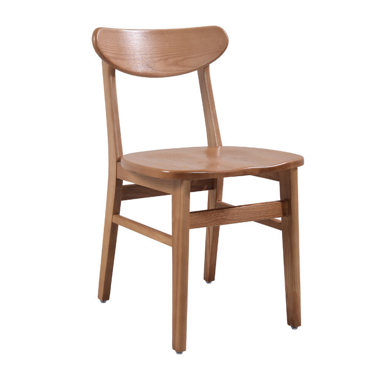 Contemporary Solid Wooden Chair Open Back Side Armless Chair for Dining Room Light Brown 1 Piece Clearhalo ' kitchen&dining_furn' 'Dining Chairs' 'Dining Tables & Seating' 'dining_chair' 'furn' 'furn_dining_chair' 'Furniture' 'furniture_dining_chair' 'Kitchen & Dining Furniture' 'kitchen' 3564900