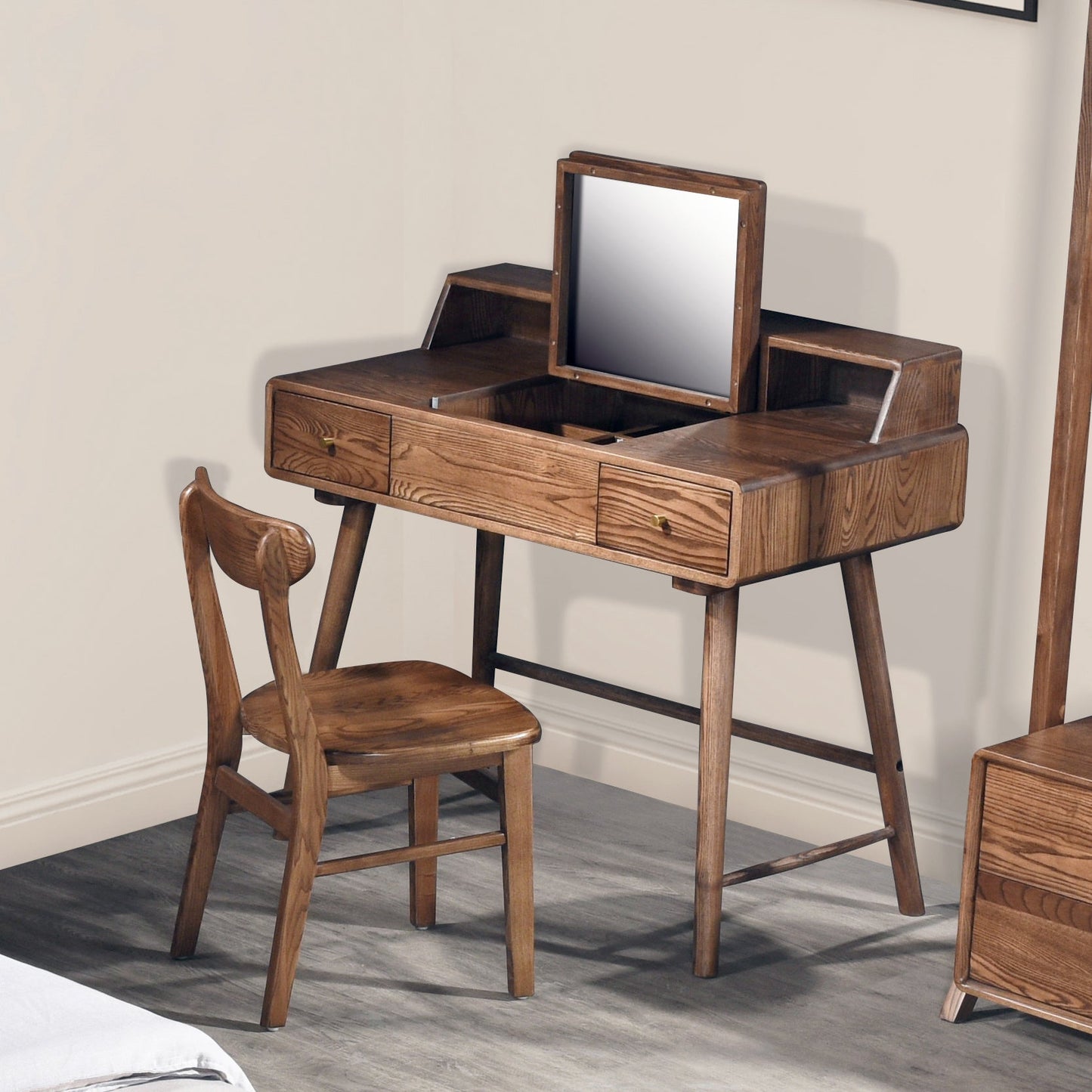 Contemporary Solid Wooden Chair Open Back Side Armless Chair for Dining Room Clearhalo ' kitchen&dining_furn' 'Dining Chairs' 'Dining Tables & Seating' 'dining_chair' 'furn' 'furn_dining_chair' 'Furniture' 'furniture_dining_chair' 'Kitchen & Dining Furniture' 'kitchen' 3564903