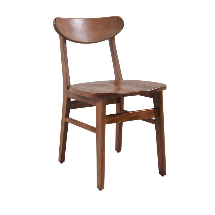 Contemporary Solid Wooden Chair Open Back Side Armless Chair for Dining Room Dark Brown 1 Piece Clearhalo ' kitchen&dining_furn' 'Dining Chairs' 'Dining Tables & Seating' 'dining_chair' 'furn' 'furn_dining_chair' 'Furniture' 'furniture_dining_chair' 'Kitchen & Dining Furniture' 'kitchen' 3564906