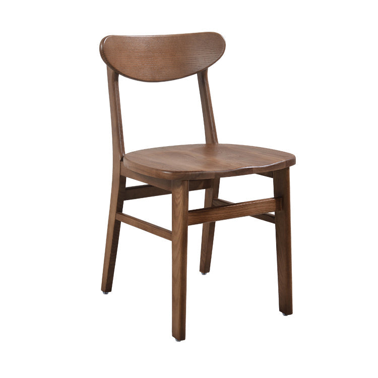 Contemporary Solid Wooden Chair Open Back Side Armless Chair for Dining Room Black 1 Piece Clearhalo ' kitchen&dining_furn' 'Dining Chairs' 'Dining Tables & Seating' 'dining_chair' 'furn' 'furn_dining_chair' 'Furniture' 'furniture_dining_chair' 'Kitchen & Dining Furniture' 'kitchen' 3564907