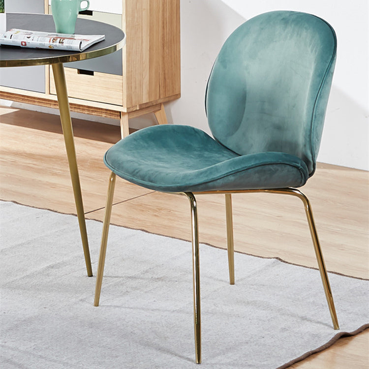 Metal Scandinavian Restaurant Side Chair Matte Finish Wingback Dining Chair Clearhalo ' kitchen&dining_furn' 'Dining Chairs' 'Dining Tables & Seating' 'dining_chair' 'furn' 'furn_dining_chair' 'Furniture' 'furniture_dining_chair' 'Kitchen & Dining Furniture' 'kitchen' 3564924
