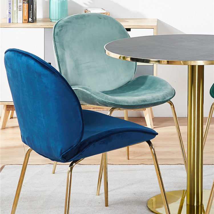 Metal Scandinavian Restaurant Side Chair Matte Finish Wingback Dining Chair Clearhalo ' kitchen&dining_furn' 'Dining Chairs' 'Dining Tables & Seating' 'dining_chair' 'furn' 'furn_dining_chair' 'Furniture' 'furniture_dining_chair' 'Kitchen & Dining Furniture' 'kitchen' 3564929