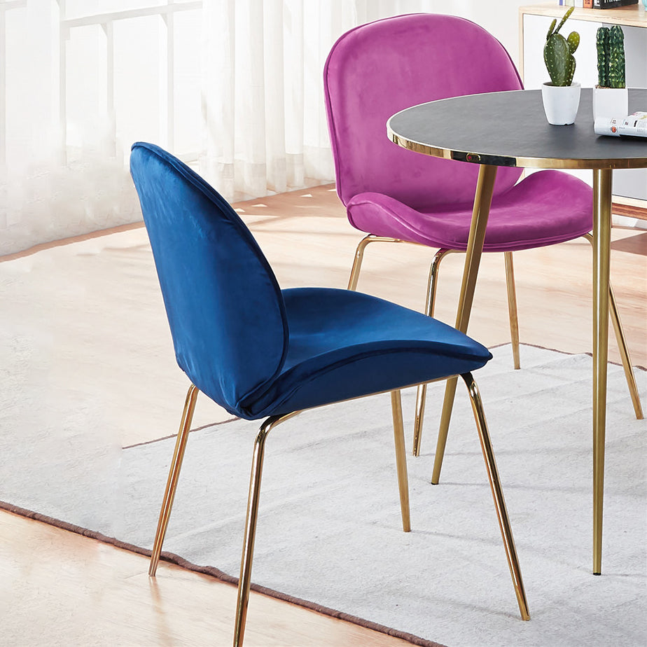 Metal Scandinavian Restaurant Side Chair Matte Finish Wingback Dining Chair Clearhalo ' kitchen&dining_furn' 'Dining Chairs' 'Dining Tables & Seating' 'dining_chair' 'furn' 'furn_dining_chair' 'Furniture' 'furniture_dining_chair' 'Kitchen & Dining Furniture' 'kitchen' 3564931