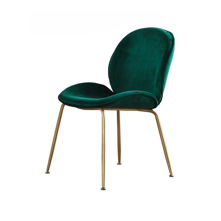 Metal Scandinavian Restaurant Side Chair Matte Finish Wingback Dining Chair Clearhalo ' kitchen&dining_furn' 'Dining Chairs' 'Dining Tables & Seating' 'dining_chair' 'furn' 'furn_dining_chair' 'Furniture' 'furniture_dining_chair' 'Kitchen & Dining Furniture' 'kitchen' 3564933