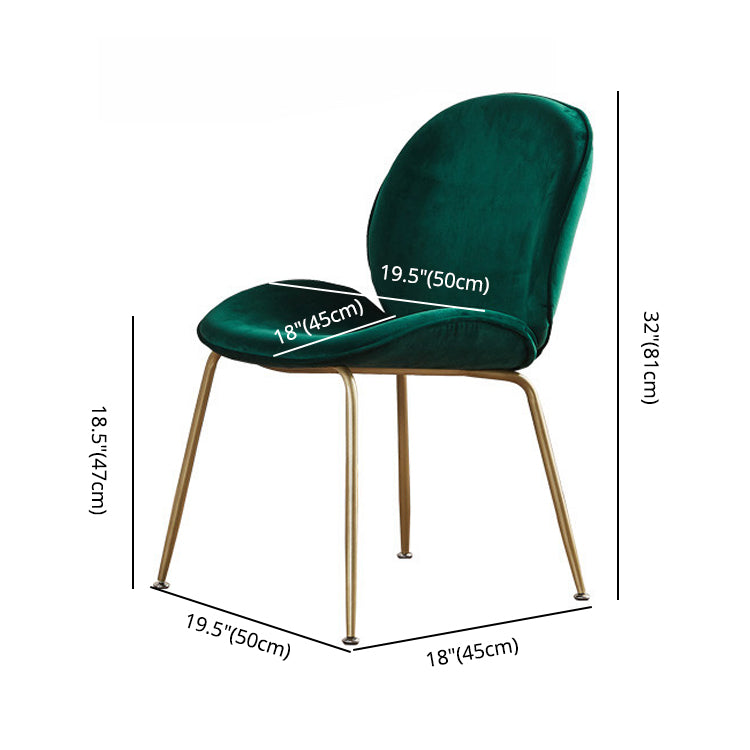 Metal Scandinavian Restaurant Side Chair Matte Finish Wingback Dining Chair Clearhalo ' kitchen&dining_furn' 'Dining Chairs' 'Dining Tables & Seating' 'dining_chair' 'furn' 'furn_dining_chair' 'Furniture' 'furniture_dining_chair' 'Kitchen & Dining Furniture' 'kitchen' 3564938