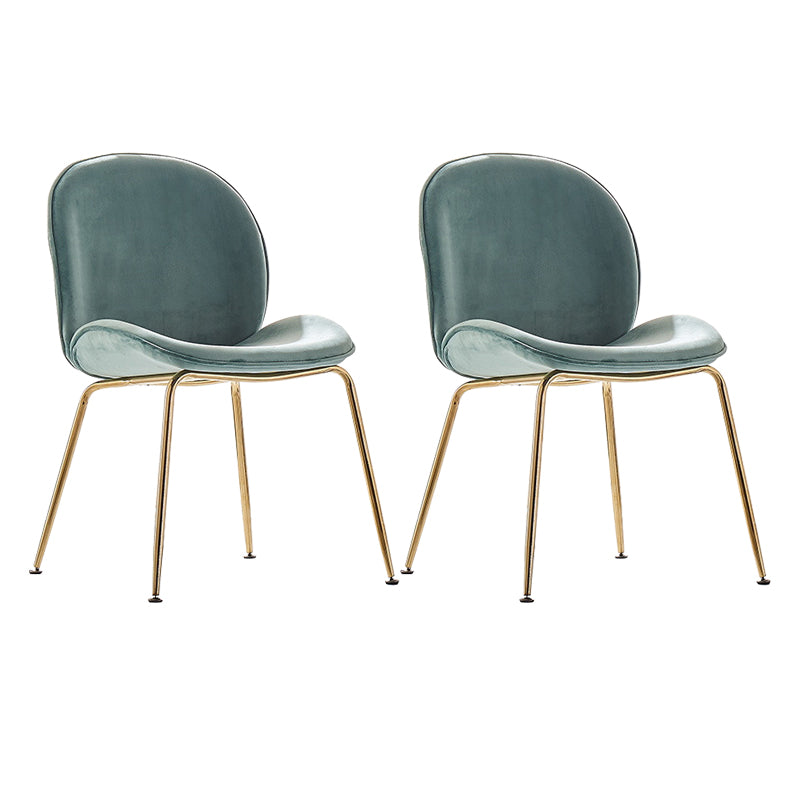 Metal Scandinavian Restaurant Side Chair Matte Finish Wingback Dining Chair Turquoise 2 Piece Set Brass Gold Clearhalo ' kitchen&dining_furn' 'Dining Chairs' 'Dining Tables & Seating' 'dining_chair' 'furn' 'furn_dining_chair' 'Furniture' 'furniture_dining_chair' 'Kitchen & Dining Furniture' 'kitchen' 3564942