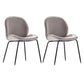 Metal Scandinavian Restaurant Side Chair Matte Finish Wingback Dining Chair Light Gray 2 Piece Set Black Clearhalo ' kitchen&dining_furn' 'Dining Chairs' 'Dining Tables & Seating' 'dining_chair' 'furn' 'furn_dining_chair' 'Furniture' 'furniture_dining_chair' 'Kitchen & Dining Furniture' 'kitchen' 3564954