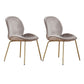 Metal Scandinavian Restaurant Side Chair Matte Finish Wingback Dining Chair Light Gray 2 Piece Set Chrome Clearhalo ' kitchen&dining_furn' 'Dining Chairs' 'Dining Tables & Seating' 'dining_chair' 'furn' 'furn_dining_chair' 'Furniture' 'furniture_dining_chair' 'Kitchen & Dining Furniture' 'kitchen' 3564957