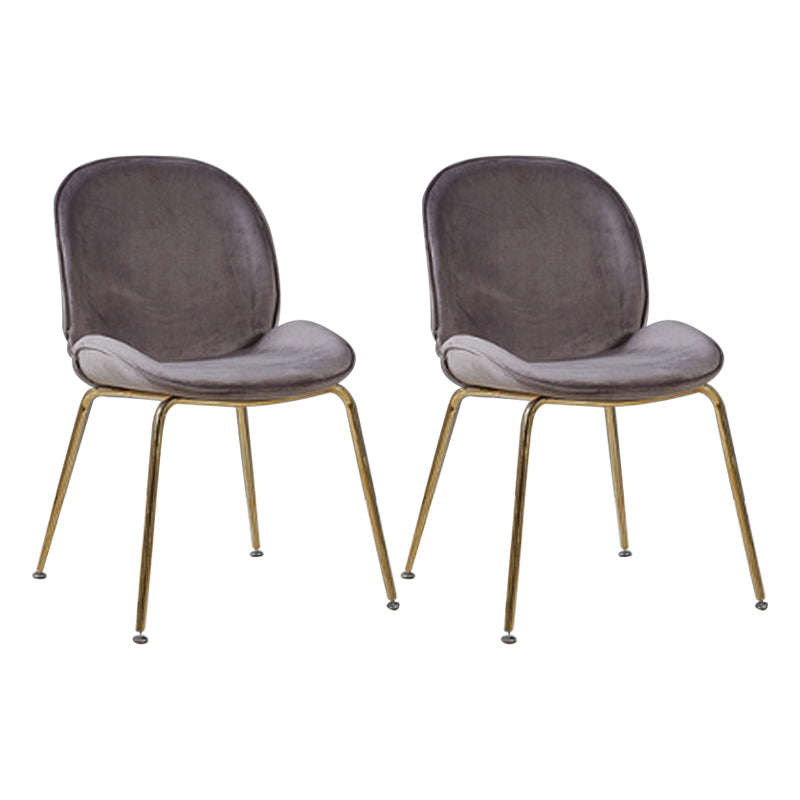 Metal Scandinavian Restaurant Side Chair Matte Finish Wingback Dining Chair Dark Gray 2 Piece Set Brass Gold Clearhalo ' kitchen&dining_furn' 'Dining Chairs' 'Dining Tables & Seating' 'dining_chair' 'furn' 'furn_dining_chair' 'Furniture' 'furniture_dining_chair' 'Kitchen & Dining Furniture' 'kitchen' 3564999