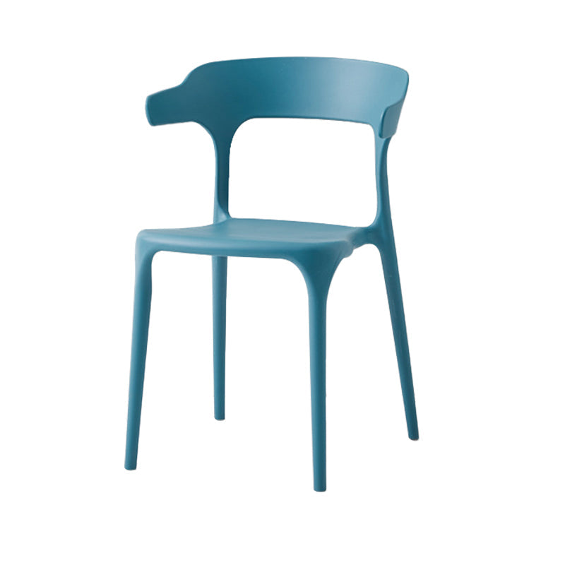 Contemporary Side Chair Stacking Dining Colorful Plastic Armless Chairs for Dining Room Clearhalo ' kitchen&dining_furn' 'Dining Chairs' 'Dining Tables & Seating' 'dining_chair' 'furn' 'furn_dining_chair' 'Furniture' 'furniture_dining_chair' 'Kitchen & Dining Furniture' 'kitchen' 3565010