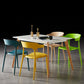 Contemporary Side Chair Stacking Dining Colorful Plastic Armless Chairs for Dining Room Clearhalo ' kitchen&dining_furn' 'Dining Chairs' 'Dining Tables & Seating' 'dining_chair' 'furn' 'furn_dining_chair' 'Furniture' 'furniture_dining_chair' 'Kitchen & Dining Furniture' 'kitchen' 3565025