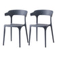 Contemporary Side Chair Stacking Dining Colorful Plastic Armless Chairs for Dining Room Grey 2 Piece Set Clearhalo ' kitchen&dining_furn' 'Dining Chairs' 'Dining Tables & Seating' 'dining_chair' 'furn' 'furn_dining_chair' 'Furniture' 'furniture_dining_chair' 'Kitchen & Dining Furniture' 'kitchen' 3565027