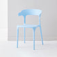 Contemporary Side Chair Stacking Dining Colorful Plastic Armless Chairs for Dining Room Light Blue-White 1 Piece Clearhalo ' kitchen&dining_furn' 'Dining Chairs' 'Dining Tables & Seating' 'dining_chair' 'furn' 'furn_dining_chair' 'Furniture' 'furniture_dining_chair' 'Kitchen & Dining Furniture' 'kitchen' 3565038