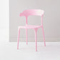 Contemporary Side Chair Stacking Dining Colorful Plastic Armless Chairs for Dining Room Nude Pink 1 Piece Clearhalo ' kitchen&dining_furn' 'Dining Chairs' 'Dining Tables & Seating' 'dining_chair' 'furn' 'furn_dining_chair' 'Furniture' 'furniture_dining_chair' 'Kitchen & Dining Furniture' 'kitchen' 3565041
