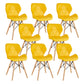 Nordic Leather Side Dining Chairs Wingback Armless Chair with Wood Legs Yellow Set of 8 Clearhalo ' kitchen&dining_furn' 'Dining Chairs' 'Dining Tables & Seating' 'dining_chair' 'Furniture' 'furniture_dining_chair' 'Kitchen & Dining Furniture' 'kitchen' 3565053