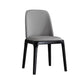 Scandinavian Style Faux Leather Side Chairs with Wooden Legs Solid Back Chair for Home Clearhalo ' kitchen&dining_furn' 'Dining Chairs' 'Dining Tables & Seating' 'dining_chair' 'furn' 'furn_dining_chair' 'Furniture' 'furniture_dining_chair' 'Kitchen & Dining Furniture' 'kitchen' 3565141