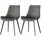 Modern Style Faux Leather Chair 20'' Wide Parsons Dining Chair for Home Use Grey 2 Piece Set Clearhalo ' kitchen&dining_furn' 'Dining Chairs' 'Dining Tables & Seating' 'dining_chair' 'furn' 'furn_dining_chair' 'Furniture' 'furniture_dining_chair' 'Kitchen & Dining Furniture' 'kitchen' 3565167