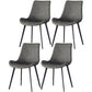 Modern Style Faux Leather Chair 20'' Wide Parsons Dining Chair for Home Use Grey 4 Piece Set Clearhalo ' kitchen&dining_furn' 'Dining Chairs' 'Dining Tables & Seating' 'dining_chair' 'furn' 'furn_dining_chair' 'Furniture' 'furniture_dining_chair' 'Kitchen & Dining Furniture' 'kitchen' 3565168
