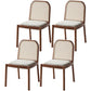Solid Wood Traditional Dining Room Chair Matte Finish Solid Back Chair Red 4 Piece Set Clearhalo ' kitchen&dining_furn' 'Dining Chairs' 'Dining Tables & Seating' 'dining_chair' 'furn' 'furn_dining_chair' 'Furniture' 'furniture_dining_chair' 'Kitchen & Dining Furniture' 'kitchen' 3565212