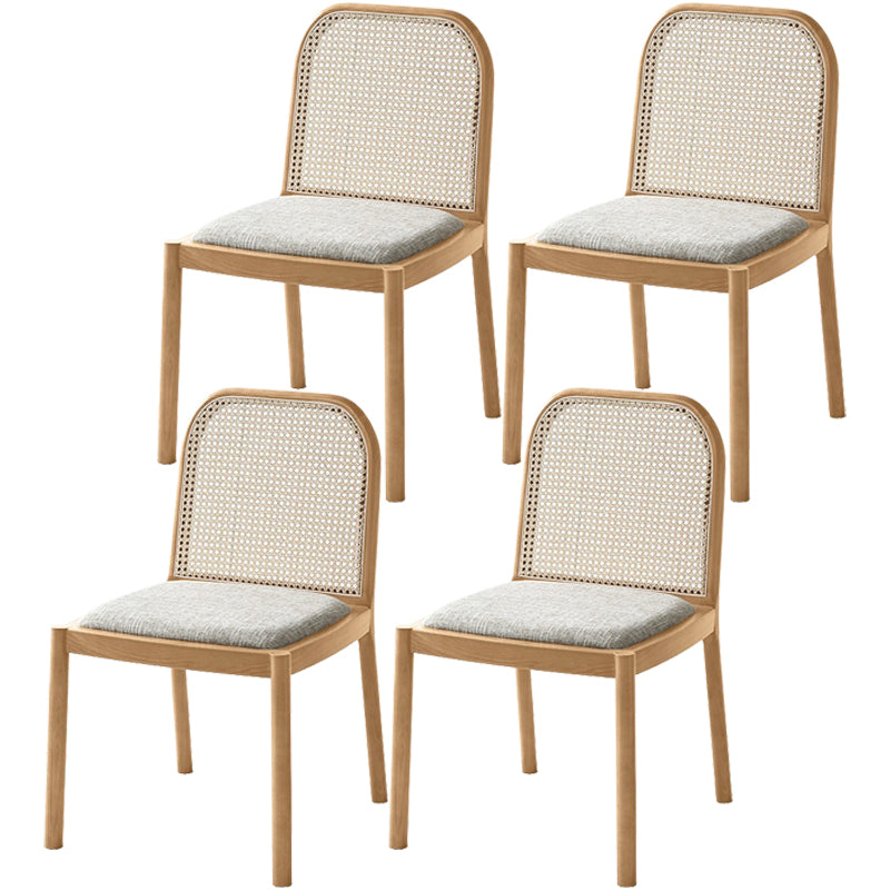 Solid Wood Traditional Dining Room Chair Matte Finish Solid Back Chair Wood 4 Piece Set Clearhalo ' kitchen&dining_furn' 'Dining Chairs' 'Dining Tables & Seating' 'dining_chair' 'furn' 'furn_dining_chair' 'Furniture' 'furniture_dining_chair' 'Kitchen & Dining Furniture' 'kitchen' 3565218