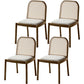 Solid Wood Traditional Dining Room Chair Matte Finish Solid Back Chair Walnut 4 Piece Set Clearhalo ' kitchen&dining_furn' 'Dining Chairs' 'Dining Tables & Seating' 'dining_chair' 'furn' 'furn_dining_chair' 'Furniture' 'furniture_dining_chair' 'Kitchen & Dining Furniture' 'kitchen' 3565224