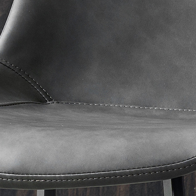 Modern Style PU Leather Dining Chair 18'' Wide Parsons Chair for Home Use Clearhalo ' kitchen&dining_furn' 'Dining Chairs' 'Dining Tables & Seating' 'dining_chair' 'furn' 'furn_dining_chair' 'Furniture' 'furniture_dining_chair' 'Kitchen & Dining Furniture' 'kitchen' 3565239