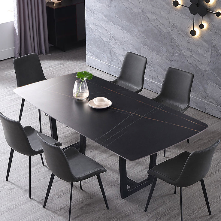 Modern Style PU Leather Dining Chair 18'' Wide Parsons Chair for Home Use Clearhalo ' kitchen&dining_furn' 'Dining Chairs' 'Dining Tables & Seating' 'dining_chair' 'furn' 'furn_dining_chair' 'Furniture' 'furniture_dining_chair' 'Kitchen & Dining Furniture' 'kitchen' 3565241