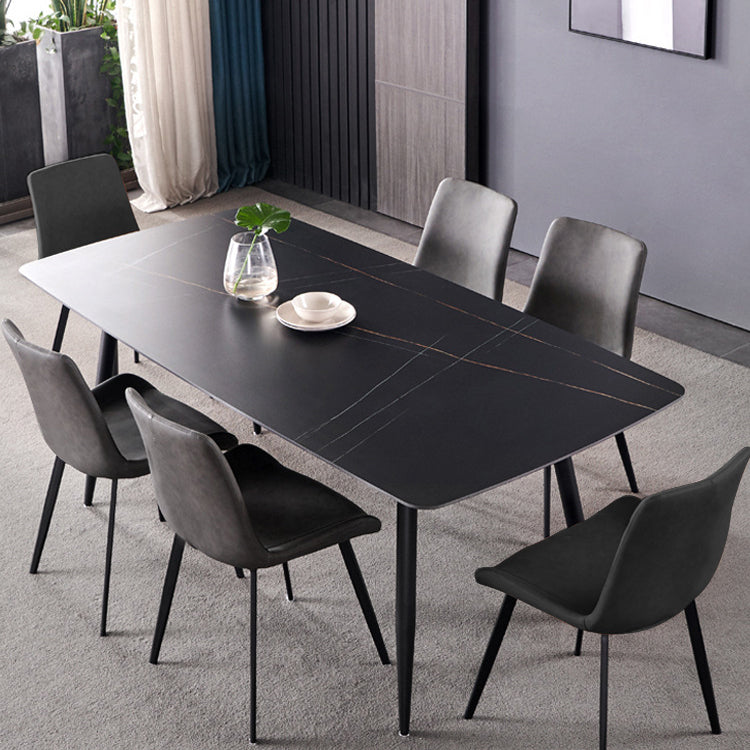 Modern Style PU Leather Dining Chair 18'' Wide Parsons Chair for Home Use Clearhalo ' kitchen&dining_furn' 'Dining Chairs' 'Dining Tables & Seating' 'dining_chair' 'furn' 'furn_dining_chair' 'Furniture' 'furniture_dining_chair' 'Kitchen & Dining Furniture' 'kitchen' 3565243