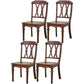Traditional Wooden Dining Chair 35''H Cross Back Side Chair with 4 Legs for Restaurant Walnut 4 Piece Set Clearhalo ' kitchen&dining_furn' 'Dining Chairs' 'Dining Tables & Seating' 'dining_chair' 'furn' 'furn_dining_chair' 'Furniture' 'furniture_dining_chair' 'Kitchen & Dining Furniture' 'kitchen' 3565248