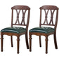 Traditional Wooden Dining Chair 35''H Cross Back Side Chair with 4 Legs for Restaurant Blackish Green 2 Piece Set Clearhalo ' kitchen&dining_furn' 'Dining Chairs' 'Dining Tables & Seating' 'dining_chair' 'furn' 'furn_dining_chair' 'Furniture' 'furniture_dining_chair' 'Kitchen & Dining Furniture' 'kitchen' 3565252
