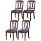 Traditional Wooden Dining Chair 35''H Cross Back Side Chair with 4 Legs for Restaurant Royal Blue 4 Piece Set Clearhalo ' kitchen&dining_furn' 'Dining Chairs' 'Dining Tables & Seating' 'dining_chair' 'furn' 'furn_dining_chair' 'Furniture' 'furniture_dining_chair' 'Kitchen & Dining Furniture' 'kitchen' 3565260