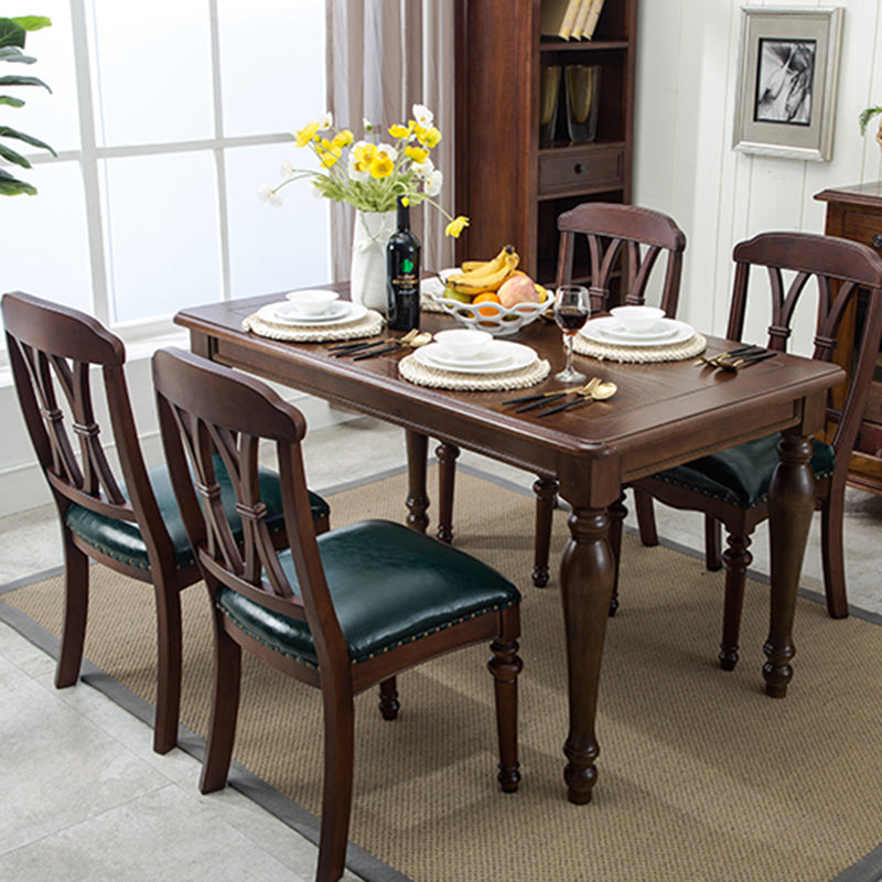 Traditional Wooden Dining Chair 35''H Cross Back Side Chair with 4 Legs for Restaurant Clearhalo ' kitchen&dining_furn' 'Dining Chairs' 'Dining Tables & Seating' 'dining_chair' 'furn' 'furn_dining_chair' 'Furniture' 'furniture_dining_chair' 'Kitchen & Dining Furniture' 'kitchen' 3565262