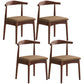 Scandinavian Dining Chair Open Back Side Chair with 4 Wood Legs for Home Use Coffee 4 Piece Set Walnut Clearhalo ' kitchen&dining_furn' 'Dining Chairs' 'Dining Tables & Seating' 'dining_chair' 'furn' 'furn_dining_chair' 'Furniture' 'furniture_dining_chair' 'Kitchen & Dining Furniture' 'kitchen' 3565275