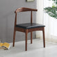 Scandinavian Dining Chair Open Back Side Chair with 4 Wood Legs for Home Use Black 1 Piece Walnut Clearhalo ' kitchen&dining_furn' 'Dining Chairs' 'Dining Tables & Seating' 'dining_chair' 'furn' 'furn_dining_chair' 'Furniture' 'furniture_dining_chair' 'Kitchen & Dining Furniture' 'kitchen' 3565277