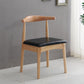 Scandinavian Dining Chair Open Back Side Chair with 4 Wood Legs for Home Use Black 1 Piece Natural Wood Clearhalo ' kitchen&dining_furn' 'Dining Chairs' 'Dining Tables & Seating' 'dining_chair' 'furn' 'furn_dining_chair' 'Furniture' 'furniture_dining_chair' 'Kitchen & Dining Furniture' 'kitchen' 3565280