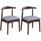 Scandinavian Dining Chair Open Back Side Chair with 4 Wood Legs for Home Use Grey 2 Piece Set Walnut Clearhalo ' kitchen&dining_furn' 'Dining Chairs' 'Dining Tables & Seating' 'dining_chair' 'furn' 'furn_dining_chair' 'Furniture' 'furniture_dining_chair' 'Kitchen & Dining Furniture' 'kitchen' 3565281