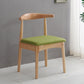 Scandinavian Dining Chair Open Back Side Chair with 4 Wood Legs for Home Use Green 1 Piece Natural Wood Clearhalo ' kitchen&dining_furn' 'Dining Chairs' 'Dining Tables & Seating' 'dining_chair' 'furn' 'furn_dining_chair' 'Furniture' 'furniture_dining_chair' 'Kitchen & Dining Furniture' 'kitchen' 3565302