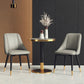 Glam Style Pu Leather Side Chair Set Dining Room Side Chair with Metal Legs Clearhalo ' kitchen&dining_furn' 'Dining Chairs' 'Dining Tables & Seating' 'dining_chair' 'furn' 'furn_dining_chair' 'Furniture' 'furniture_dining_chair' 'Kitchen & Dining Furniture' 'kitchen' 3565336