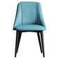 Glam Style Pu Leather Side Chair Set Dining Room Side Chair with Metal Legs Blue 1 Piece Black Clearhalo ' kitchen&dining_furn' 'Dining Chairs' 'Dining Tables & Seating' 'dining_chair' 'furn' 'furn_dining_chair' 'Furniture' 'furniture_dining_chair' 'Kitchen & Dining Furniture' 'kitchen' 3565343