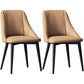 Glam Style Pu Leather Side Chair Set Dining Room Side Chair with Metal Legs Brown 2 Piece Set Black Clearhalo ' kitchen&dining_furn' 'Dining Chairs' 'Dining Tables & Seating' 'dining_chair' 'furn' 'furn_dining_chair' 'Furniture' 'furniture_dining_chair' 'Kitchen & Dining Furniture' 'kitchen' 3565361