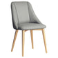 Glam Style Pu Leather Side Chair Set Dining Room Side Chair with Metal Legs Light Gray 1 Piece Brass Gold Clearhalo ' kitchen&dining_furn' 'Dining Chairs' 'Dining Tables & Seating' 'dining_chair' 'furn' 'furn_dining_chair' 'Furniture' 'furniture_dining_chair' 'Kitchen & Dining Furniture' 'kitchen' 3565363