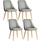Glam Style Pu Leather Side Chair Set Dining Room Side Chair with Metal Legs Light Gray 4 Piece Set Brass Gold Clearhalo ' kitchen&dining_furn' 'Dining Chairs' 'Dining Tables & Seating' 'dining_chair' 'furn' 'furn_dining_chair' 'Furniture' 'furniture_dining_chair' 'Kitchen & Dining Furniture' 'kitchen' 3565365