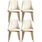 Glam Style Pu Leather Side Chair Set Dining Room Side Chair with Metal Legs White 4 Piece Set Brass Gold Clearhalo ' kitchen&dining_furn' 'Dining Chairs' 'Dining Tables & Seating' 'dining_chair' 'furn' 'furn_dining_chair' 'Furniture' 'furniture_dining_chair' 'Kitchen & Dining Furniture' 'kitchen' 3565383